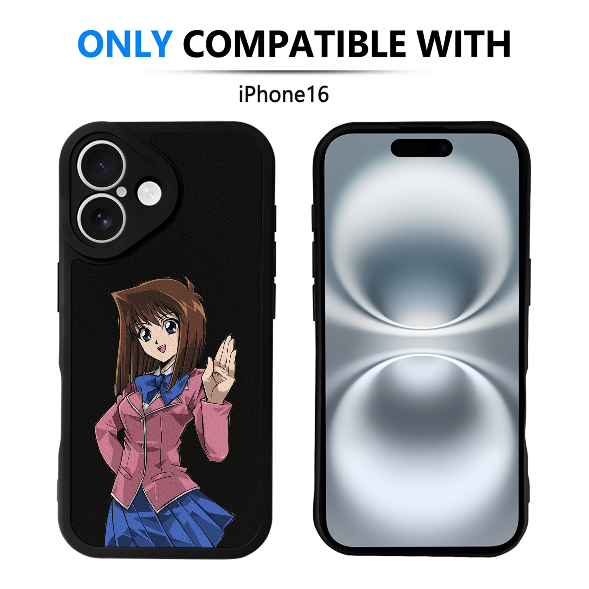 遊☆戯☆王 Yu-Gi-Oh! 【iPhone 16シリーズ対応】シリコンスマホケース（レザー調） 材質：シリコン